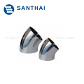 45/90/180 degree welded clamped threaded Sanitary Stainless Steel elbow with good prices